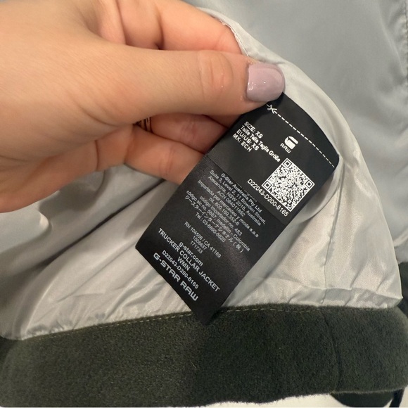 G-STAR Raw Green Trucker Collar Jacket XS - Picture 7 of 13